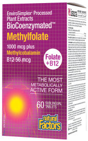 BioCoenzymated Methylfolate 1000mg + B12 50mcg