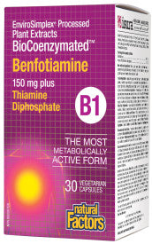 BioCoenzymated Benfotiamine B1 150mg + Thiamine Diphosphate