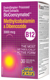 BioCoenzymated Methylcobalamin & Dibencozide B12 3000mcg