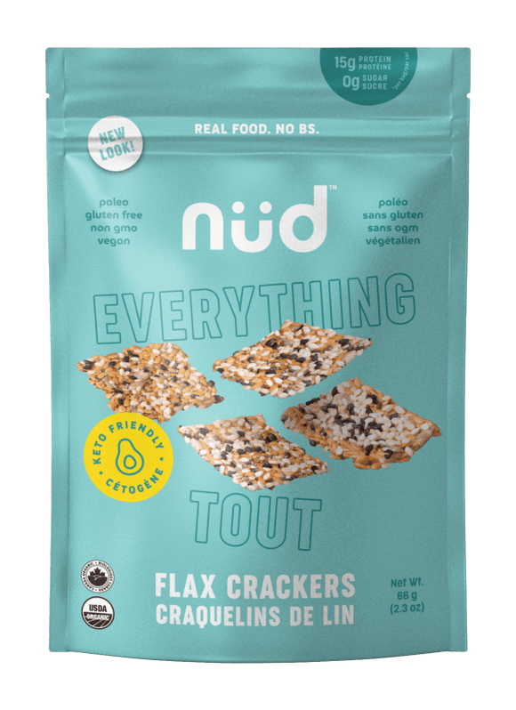 Keto ‘Everything’ Flax Crackers