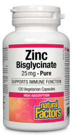 Zinc Bisglycinate 25mg 120 vegetarian capsules