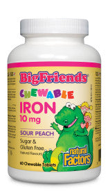 Sour Peach Iron 10mg/ 60 chewable tablets