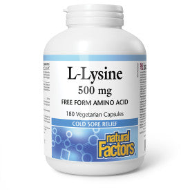L-Lysine 500mg 180 Vegetarian Capsules