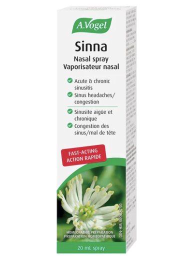 Sinna Nasal Spray for Sinus Congestion and Blocked Nose 20ml