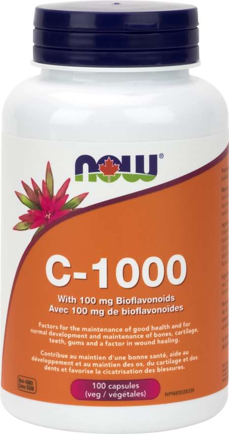 Vitamin C-1000 w/ 100mg Bioflavonoids 100 Capsules