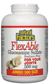 FlexAble Glucosamine Sulfate 500mg / 500 Capsules