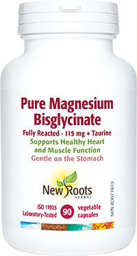 Pure Magnesium Bisglycinate 115mg + Taurine 25mg / 90 Capsules